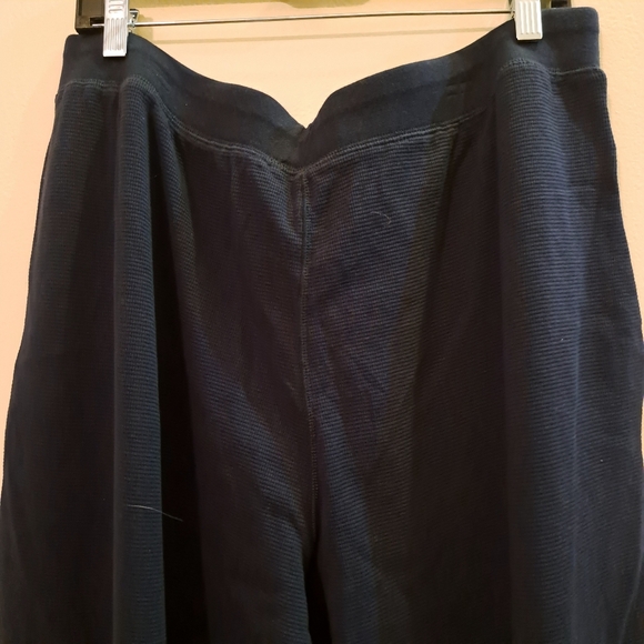POLO Ralph Lauren Thermal Waffle Knit Pajama Pants XL Navy EUC - Picture 6 of 10